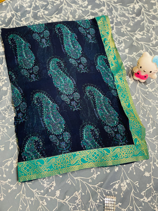 Blue Raaya Georgette Saree